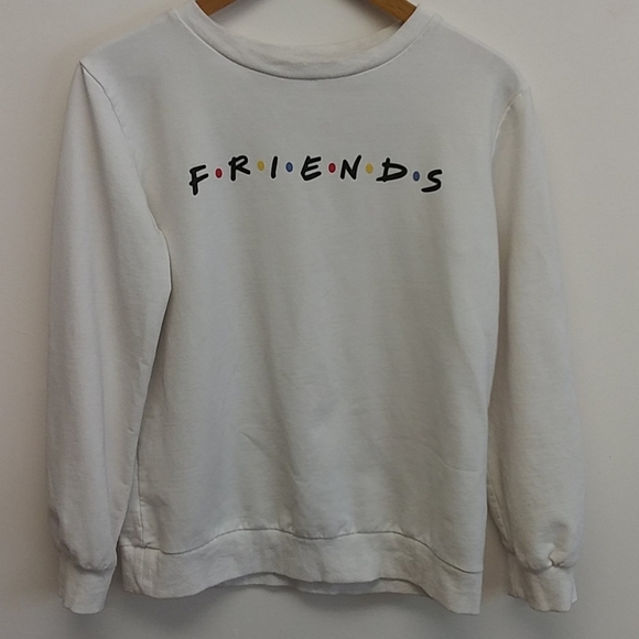 White "Friends" Crewneck Sweatshirt - Picture 10 of 10